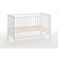 ASM-Moebel Babybett Kinderbett Gitterbett Beistellbett Jugendbett + Matratze CYPI