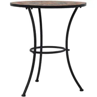 VidaXL Mosaik-Bistrotisch Orange/Grau 60 cm Keramik
