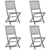 VidaXL Gartenstuhl 48,5 x 57 x 91 cm akazie/grau