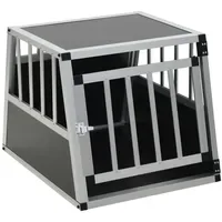 VidaXL Hundetransportbox 54 x 69 x 50 cm Silber