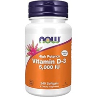 NOW Foods Vitamin D-3 5000 IE 240 Weichgelatinekapseln