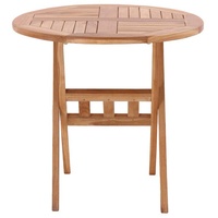 Möbilia Gartentisch Ø 80 x 75 cm natur klappbar