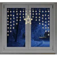 Gravidus 90 LED Sternenvorhang Lichterkette Vorhang Fenster Sterne