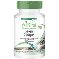 Fairvital | Selen 200mcg Tabletten - 120 Tabletten -