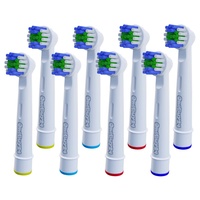 OneBuy24 8 Stück Aufsteckbürsten für viele elektrische Zahnbürsten von