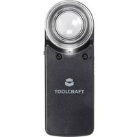 TOOLCRAFT 1303080 Handlupe mit LED-Beleuchtung Vergrößerungsfaktor: 15 x Linsengröße: