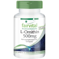 Fairvital | L-Ornithin 500mg - 120 Kapseln - HOCHDOSIERT