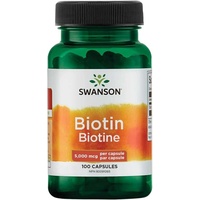 Swanson Biotin 5000 mcg, 100 Kapseln