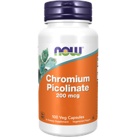 NOW Foods Chromium Picolinate 200 mcg veg Kapseln 100