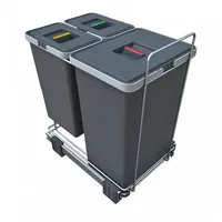 SO-Tech Abfallsammler 24+8+8L mit Deckel Abfallsystem für Korpusbreite ab