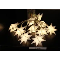 FHS International LED Lichterkette Batterie 1,35m 6 Sterne warmweiß