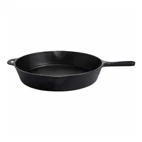 Gusseisenkuss Grillpfanne Ø 30 cm Gusseisen schwarz