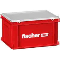 Fischer Handwerkerkoffer groß leer rot 400 x 300 x