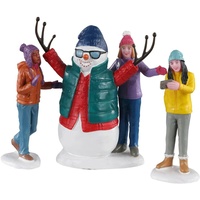 Lemax - Snowman Selfie 02940 Figur Weihnachtsdorf Winterdorf
