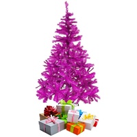 Mojawo Weihnachtsbaum inkl Ständer Lila/Pink 150 cm Lila /