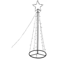 Hi Weihnachtsbeleuchtung Weihnachtsbaum-Alternative 62 LEDs 100 cm