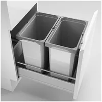 Naber Cox® Box 2T 400-2. Abfallsammler, hellgrau. - Mülleimer
