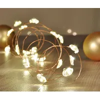 Gravidus LED Lichterkette Weihnachtsmann Beleuchtung 190cm - Kupfer