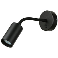 Licht-Erlebnisse Wandlampe mit Schalter schmal Ø5,5cm GU10, Leselicht, Wandleuchte