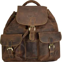 GREENBURRY Vintage Daypack Leder 40 cm braun