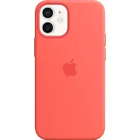 Apple iPhone 12 mini Silikon mit MagSafe zitruspink