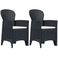 VidaXL Gartenstuhl 61 x 66,5 x 51 cm grau