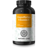 Nature Love Vitamin C 1000 mg Gepuffert Kapseln 365
