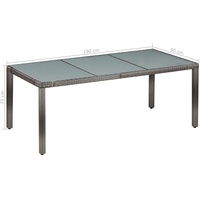 VidaXL Garten-Essgruppe 9-tlg. grau 44070