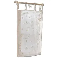Loberon Scheibengardine Lauret, mit floraler Stickerei, schlankes Design, Sichtschutz,
