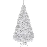 Costway Künstlicher Weihnachtsbaum Weiß 180 cm