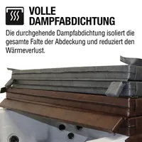 Canadian Spa Isolierabdeckung braun 213 x 213 cm universell