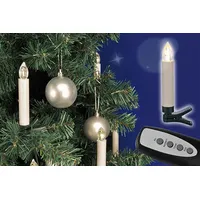 Gravidus 20 kabellose LED-Weihnachtskerzen Christbaumkerzen Tannenbaum Kerze