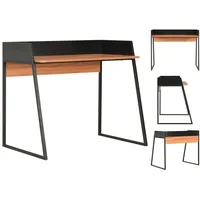 VidaXL Schreibtisch Schwarz und Braun 90x60x88 cm