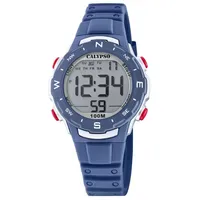 Calypso K5801/5 35 mm Kunststoffgehäuse Blau Silikonarmband Blau
