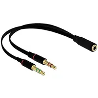 DeLock Headset Adapter schwarz