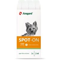 Amigard Spot-on Hund bis 15kg, 6ml (3x 2ml)