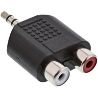 InLine Audioadapter 3,5mm-Klinken-Stecker / 2x Cinch-Buchse stereo (99302)