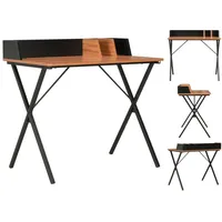 VidaXL Schreibtisch Schwarz und Braun 80x50x84 cm