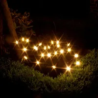 Lex LED Sternenfächer Stäbe - 24 warmweiße LED -