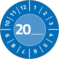 Avery Zweckform Prüfplaketten 7903 blau 30,0 x 30,0 mm