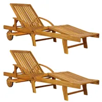 CASARIA Sonnenliege Tami Sun® 2er-Set Akazienholz