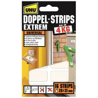 UHU Doppel-Strips extrem 26mm/31mm, Klebepads (45450)