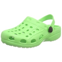 Playshoes Unisex Kinder Eva Clogs, Grün, 32/33 EU
