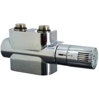 Ximax Mittenanschlussgarnitur Multiblock-Set inkl. Thermostatkopf und Blende in Chrom