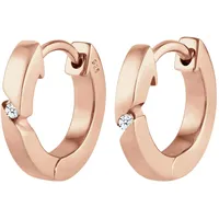 Elli DIAMONDS Creolen Basic Diamant (0,03 ct.) roségold 925