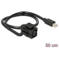 DeLock 86374 0,5 m, Mini Displayport mini Displayport 110°