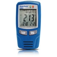 Peaktech 5180 Temperatur- und Luftfeuchtigkeits-Datenlogger -40.+70°C, 0-100% RH