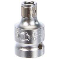 BGS Bit-Adapter mit Haltekugel Innenvierkant 12,5 mm Innensechskant 6,3