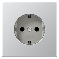 Jung SCHUKO-Steckdose aluminium