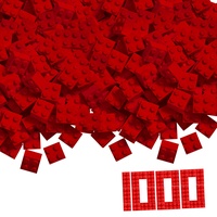 Simba 104114117 - Blox, 1000 rote 4er Steine lose,
